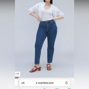 Everlane jeans the curvy 90s cheeky straight jean size 25